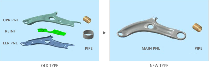 One-piece Lower Control Arm